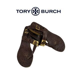 Tory Burch Brown Leather Sandal. Sz 7M
